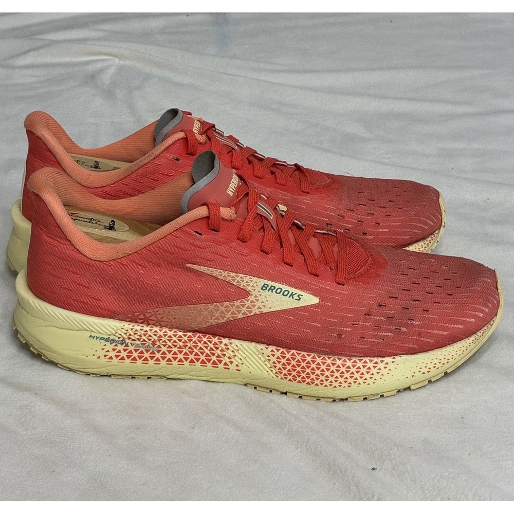 Brooks Hyperion Tempo Women 8.5 Running Shoe Coral Orange Running Shoes